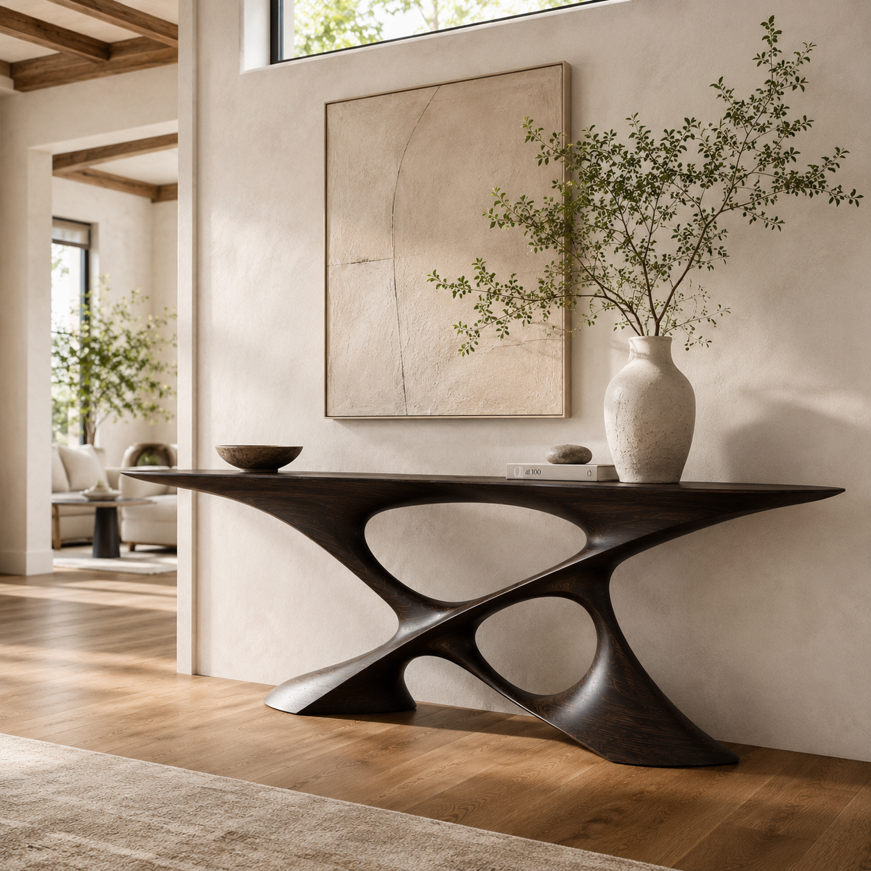 Liora Warm Walnut Console Table - Design 412 - main view