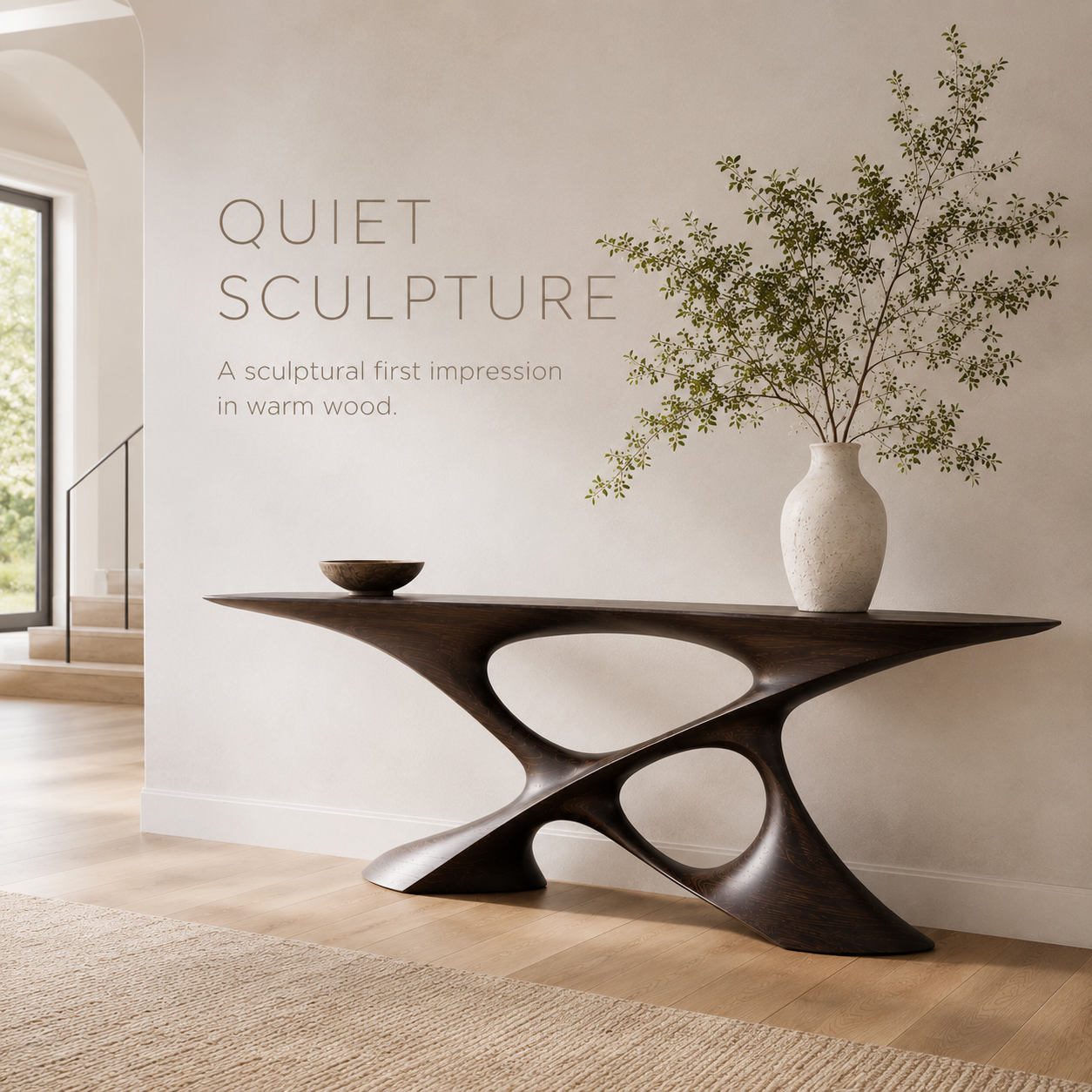 Liora Warm Walnut Console Table - Design 412 - product image 03