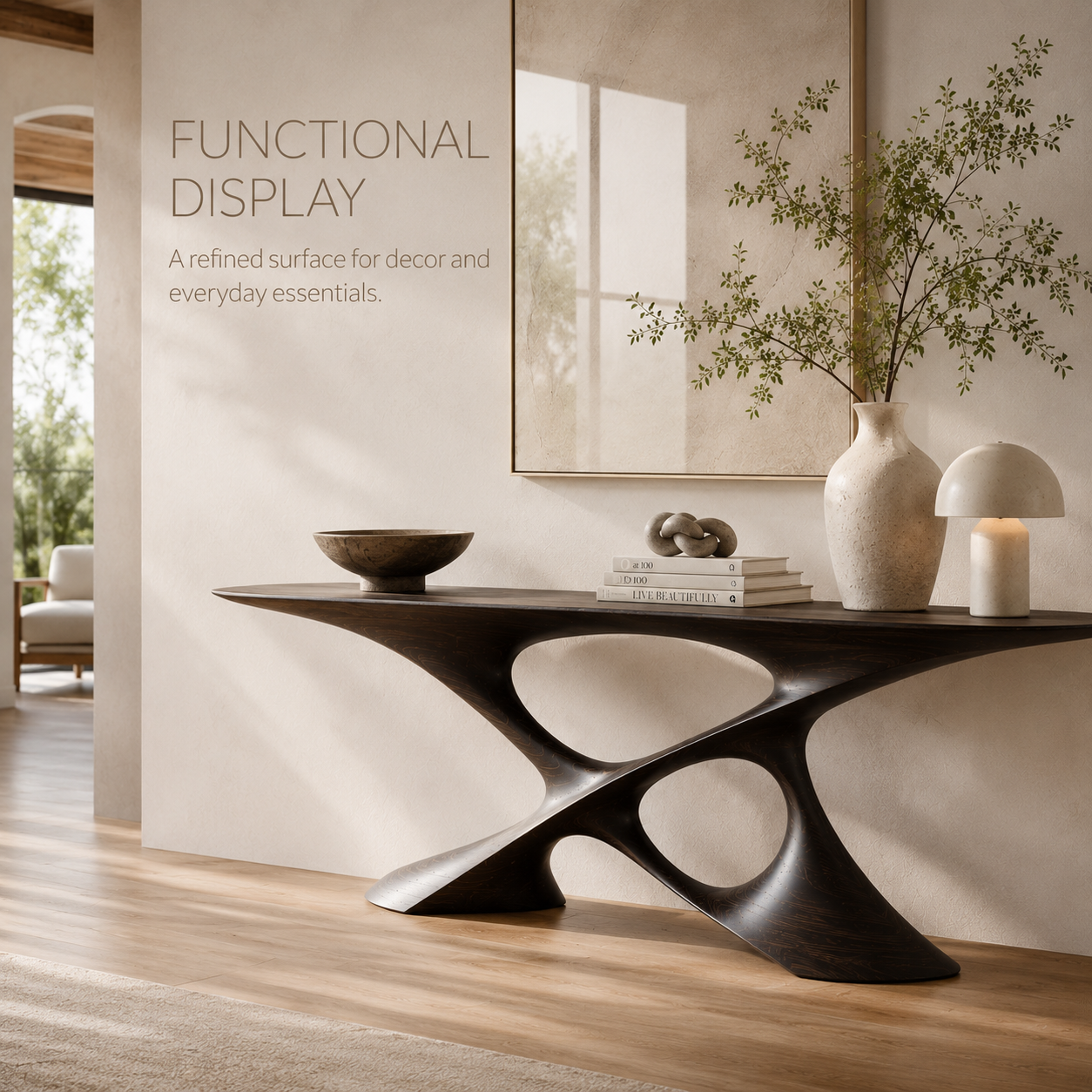 Liora Warm Walnut Console Table - Design 412 - product image 08