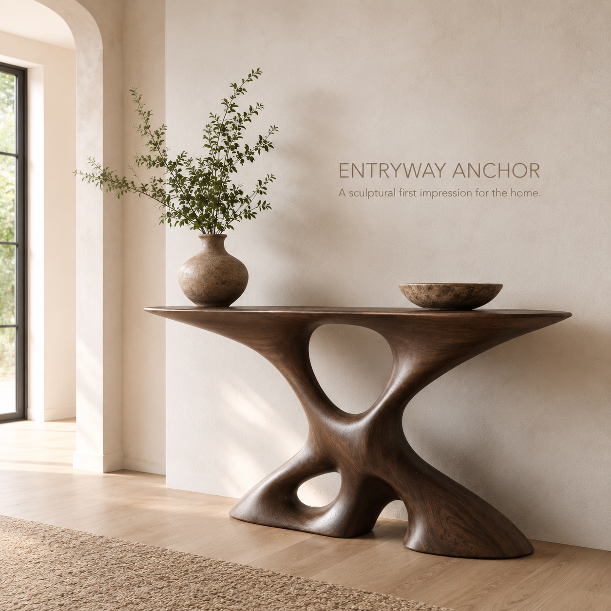 Brielle Sculpted Hall Console Table - Design 414 - product image 03