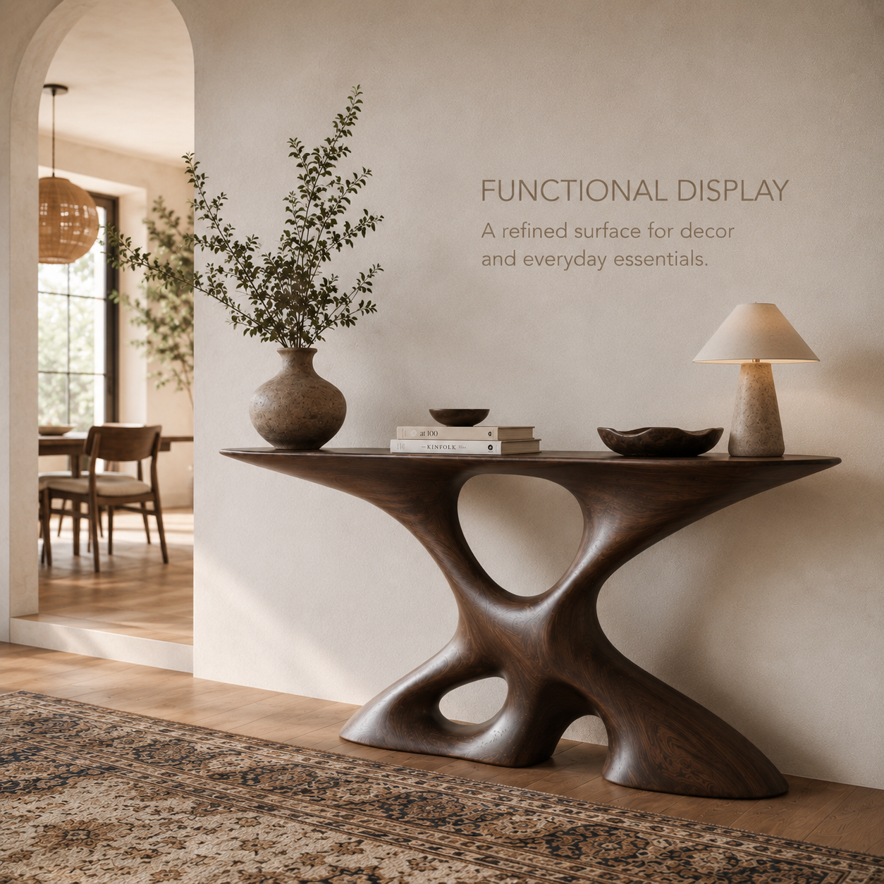 Brielle Sculpted Hall Console Table - Design 414 - product image 08