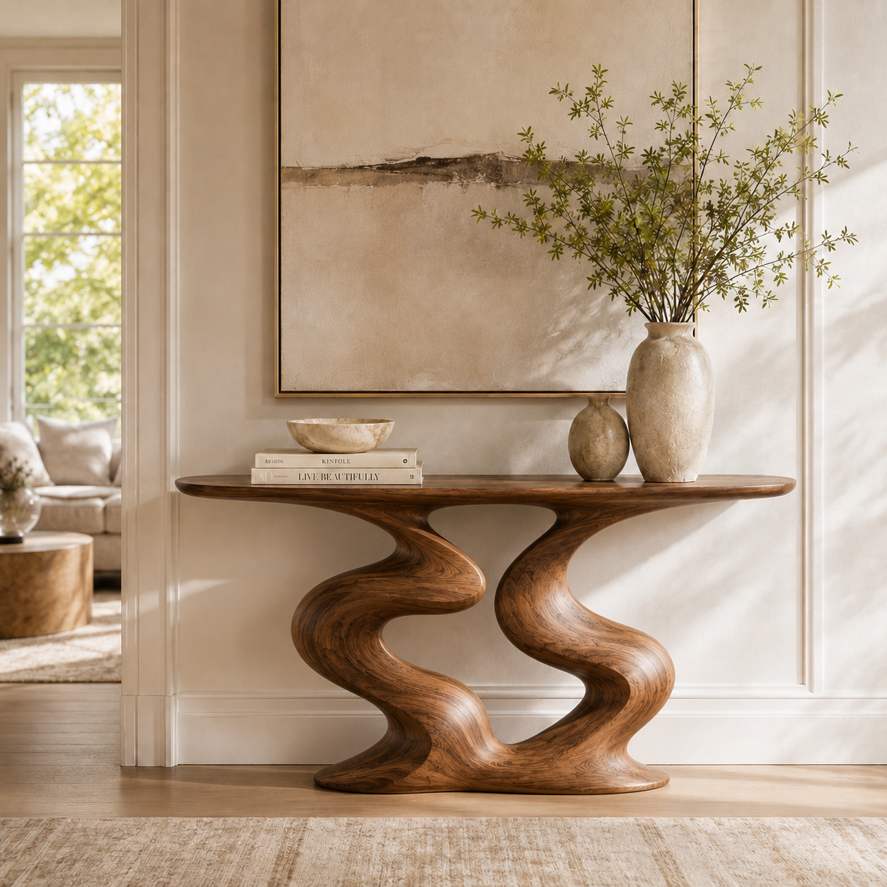 Orin Organic Modern Console Table - Design 415 - main view