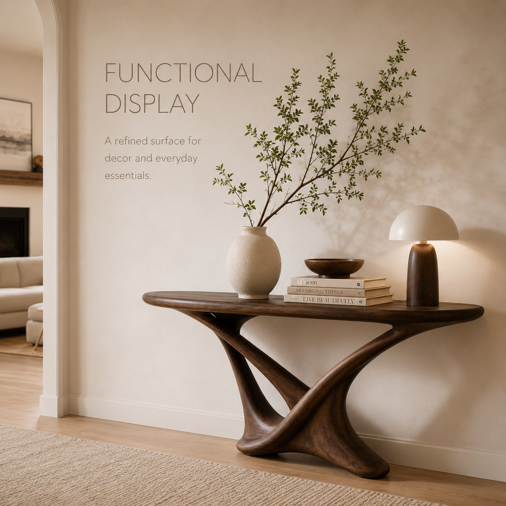 Selene Rounded Foyer Console Table - Design 416 - product image 04