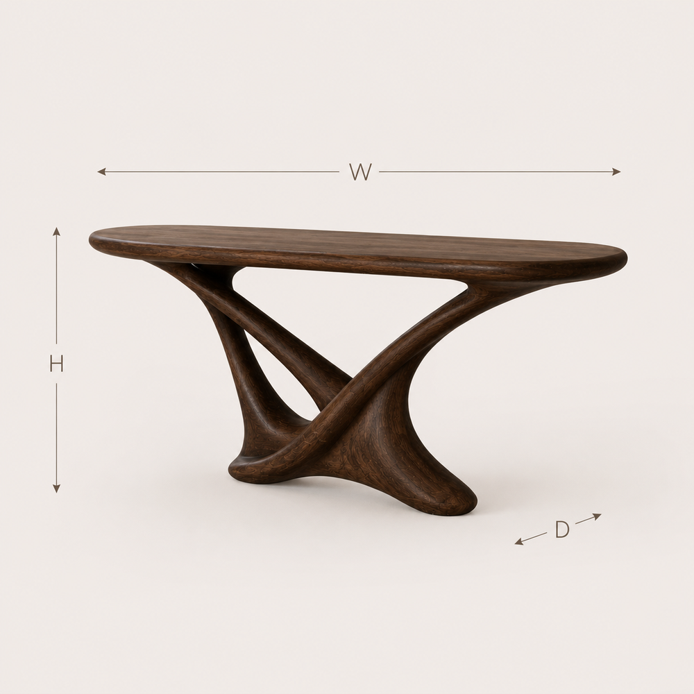 Selene Rounded Foyer Console Table - Design 416 - product image 05