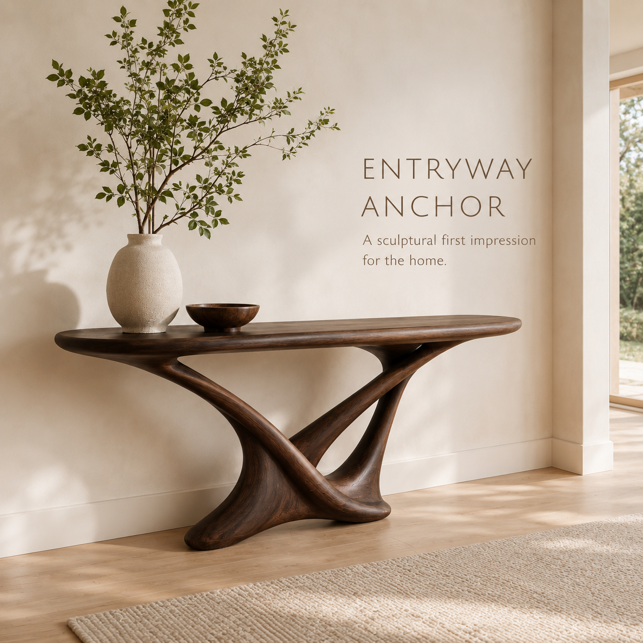 Selene Rounded Foyer Console Table - Design 416 - product image 07