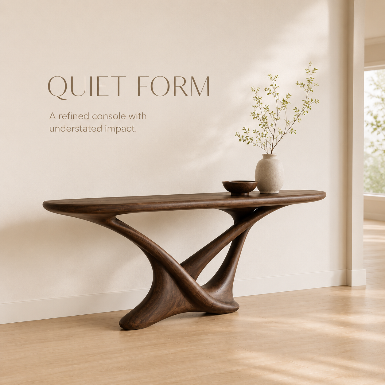 Selene Rounded Foyer Console Table - Design 416 - product image 08