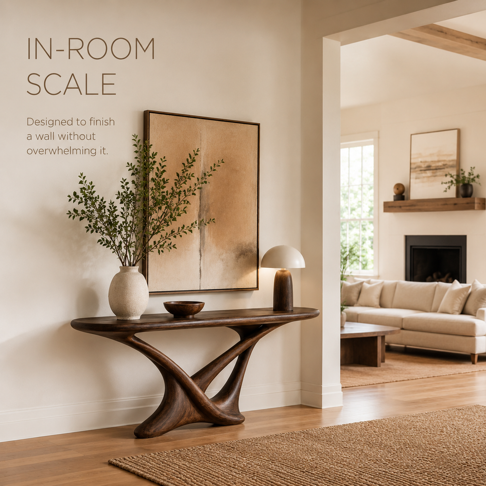 Selene Rounded Foyer Console Table - Design 416 - product image 09