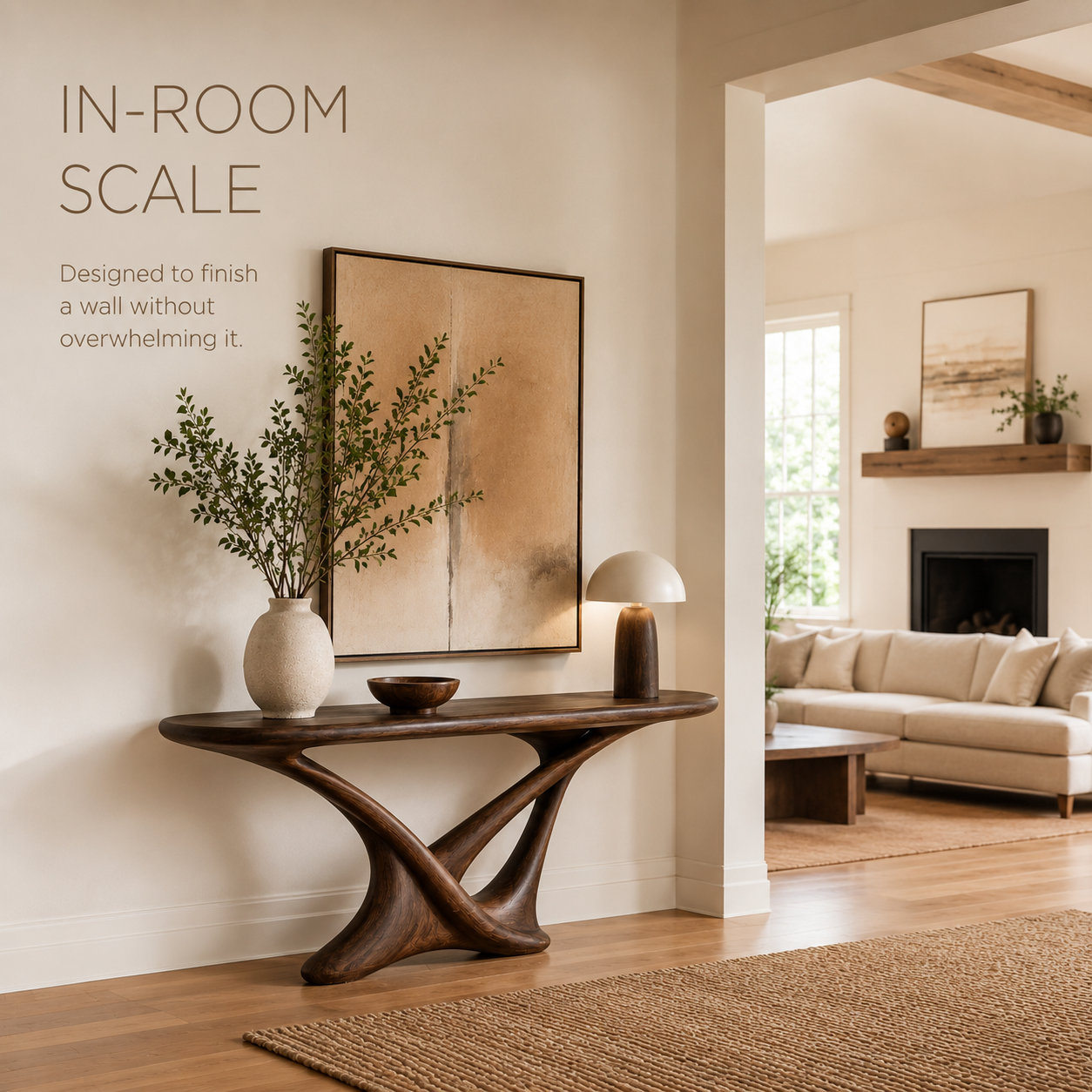 Selene Rounded Foyer Console Table - Design 416 - product image 09
