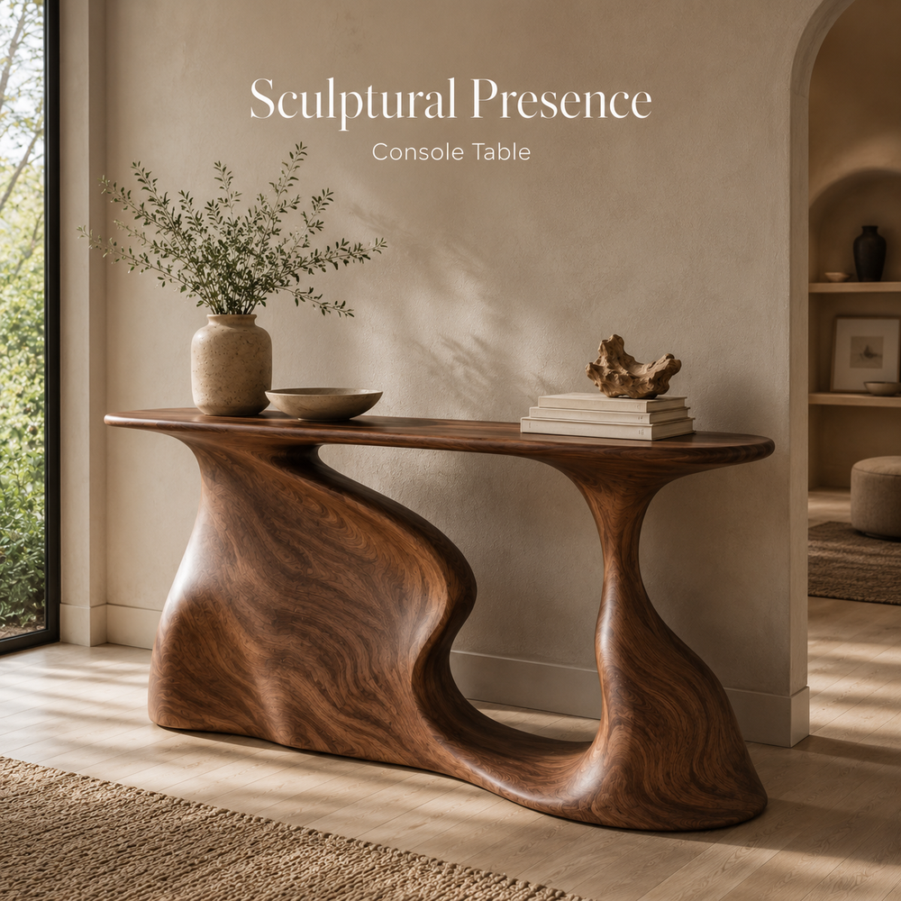 Vale Sculptural Entry Console Table - Design 420 - product image 02