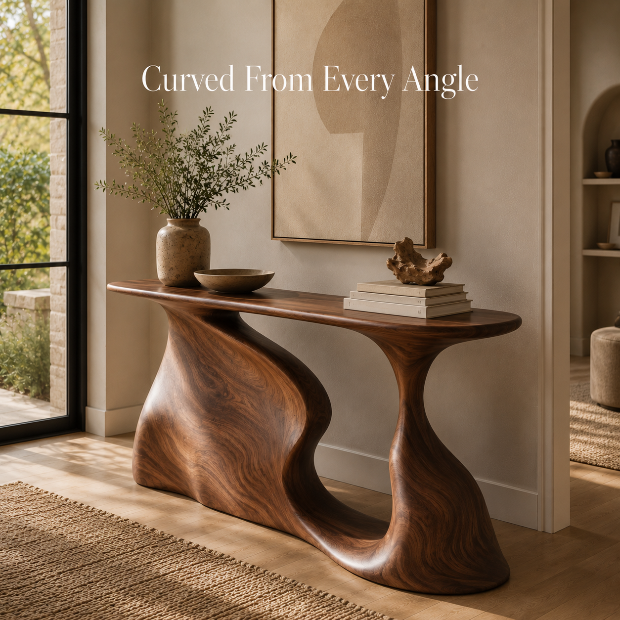 Vale Sculptural Entry Console Table - Design 420 - product image 03