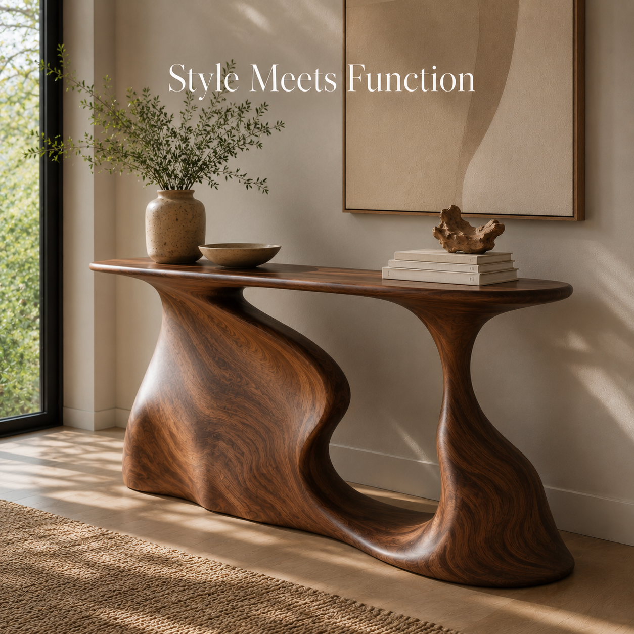 Vale Sculptural Entry Console Table - Design 420 - product image 09