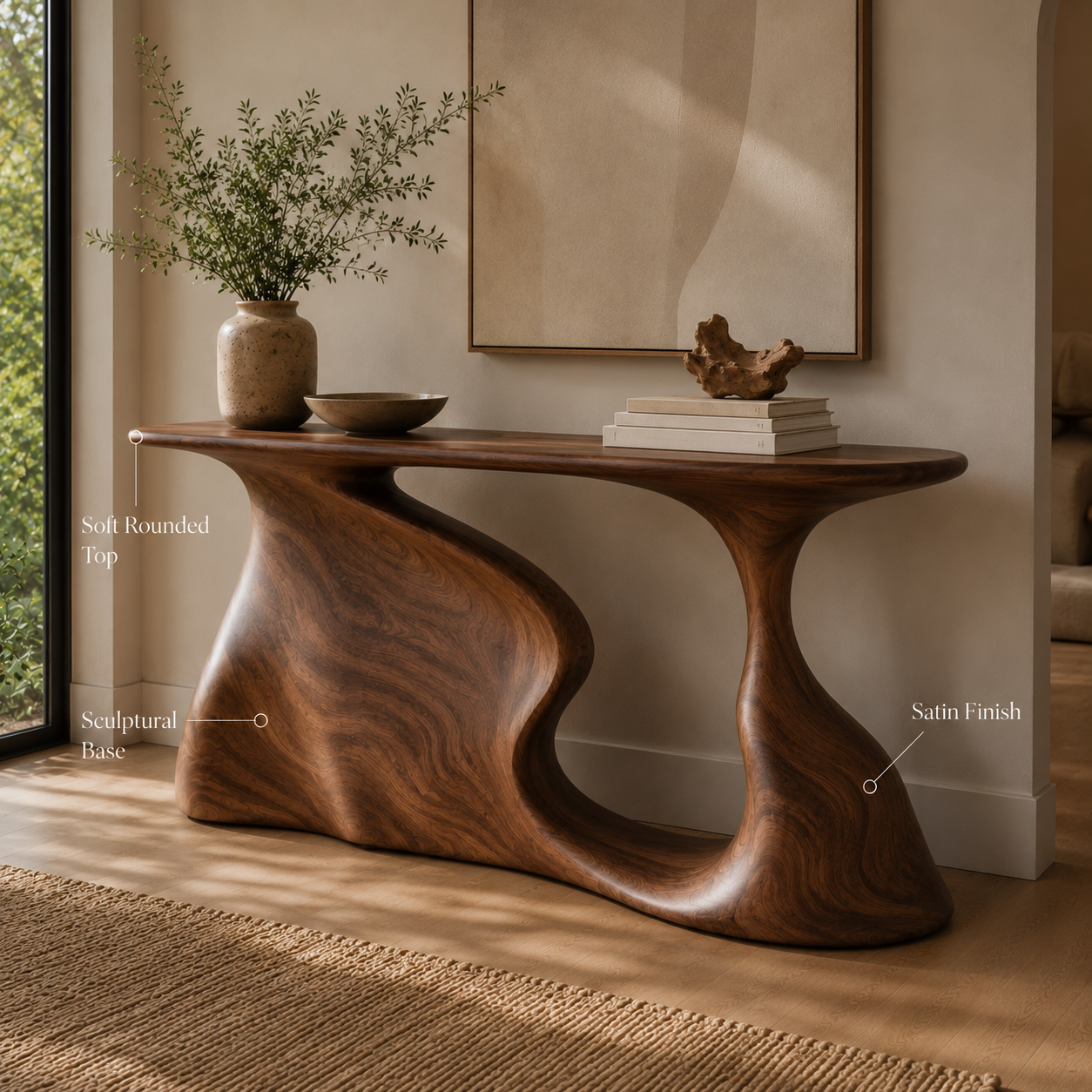 Vale Sculptural Entry Console Table - Design 420 - product image 10