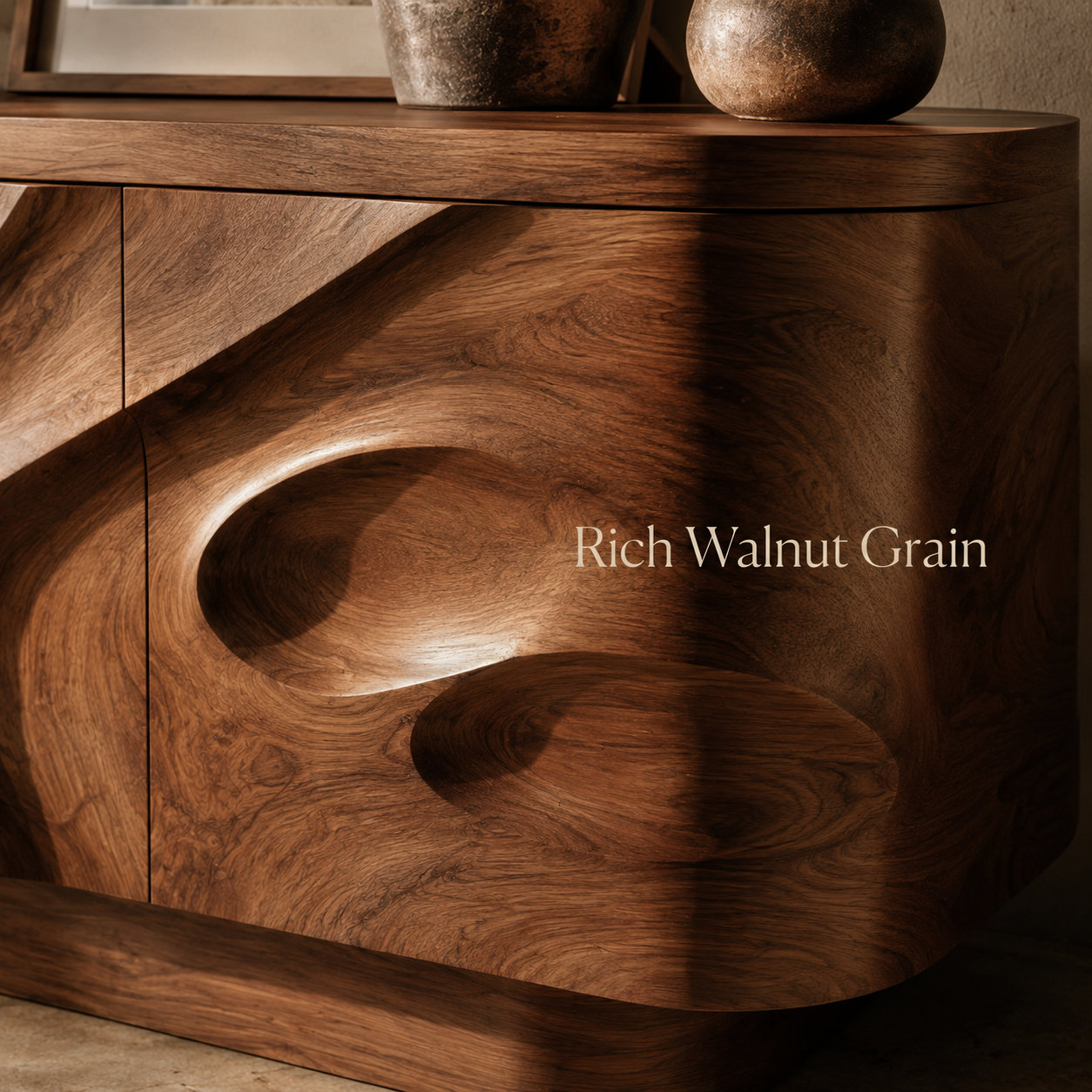 Alden Curved Wood Console Table - Design 423 - product image 05