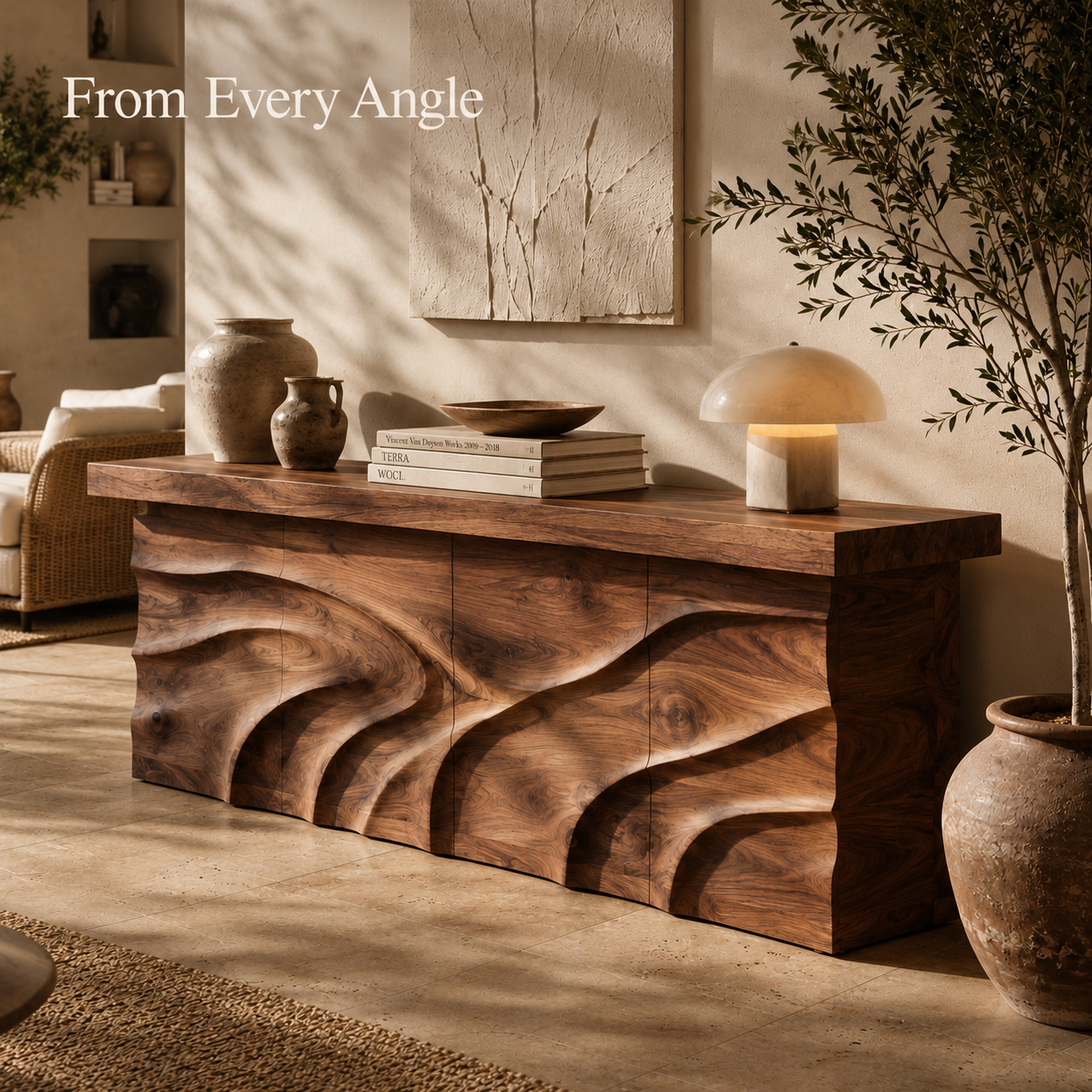Aurelle Sculptural Console Table - Design 425 - product image 02