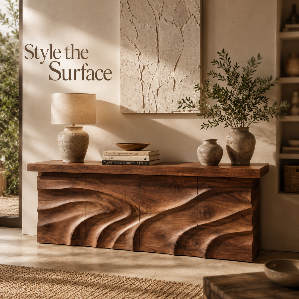 Aurelle Sculptural Console Table - Design 425 - product image 06