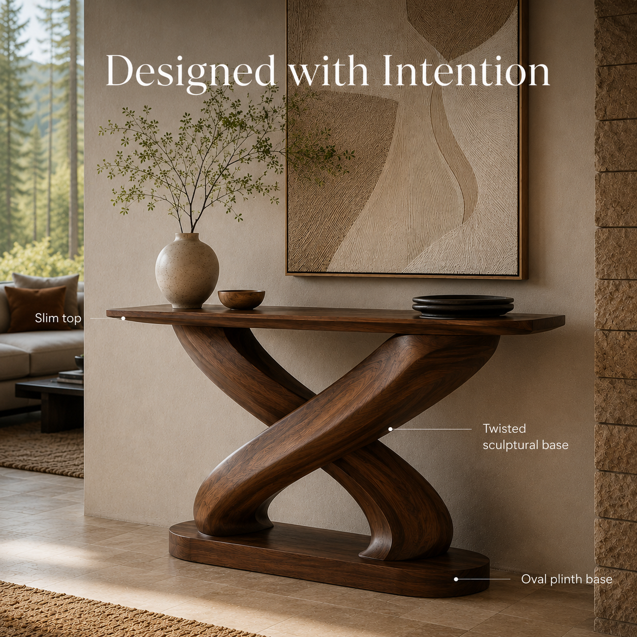 Caldera Organic Hall Console Table - Design 427 - product image 07
