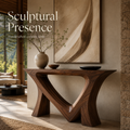 Soren Rounded Wood Console Table - Design 428 - main view