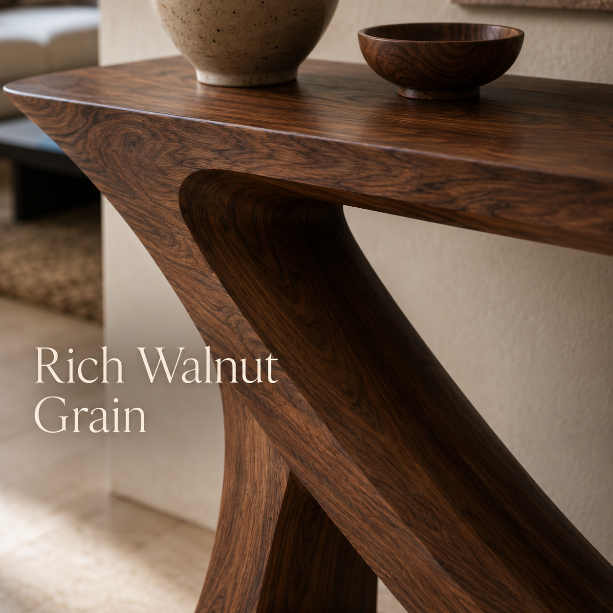 Soren Rounded Wood Console Table - Design 428 - product image 03