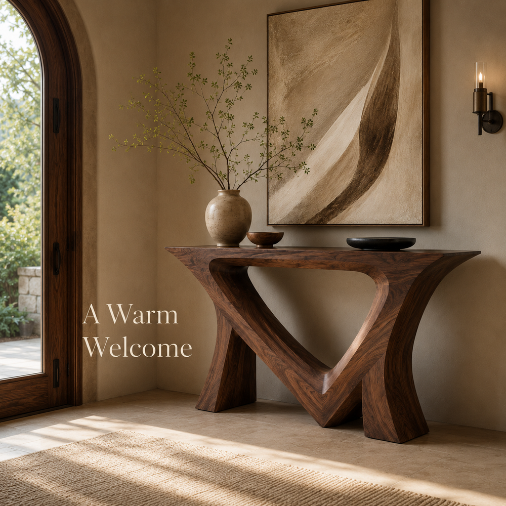 Soren Rounded Wood Console Table - Design 428 - product image 08