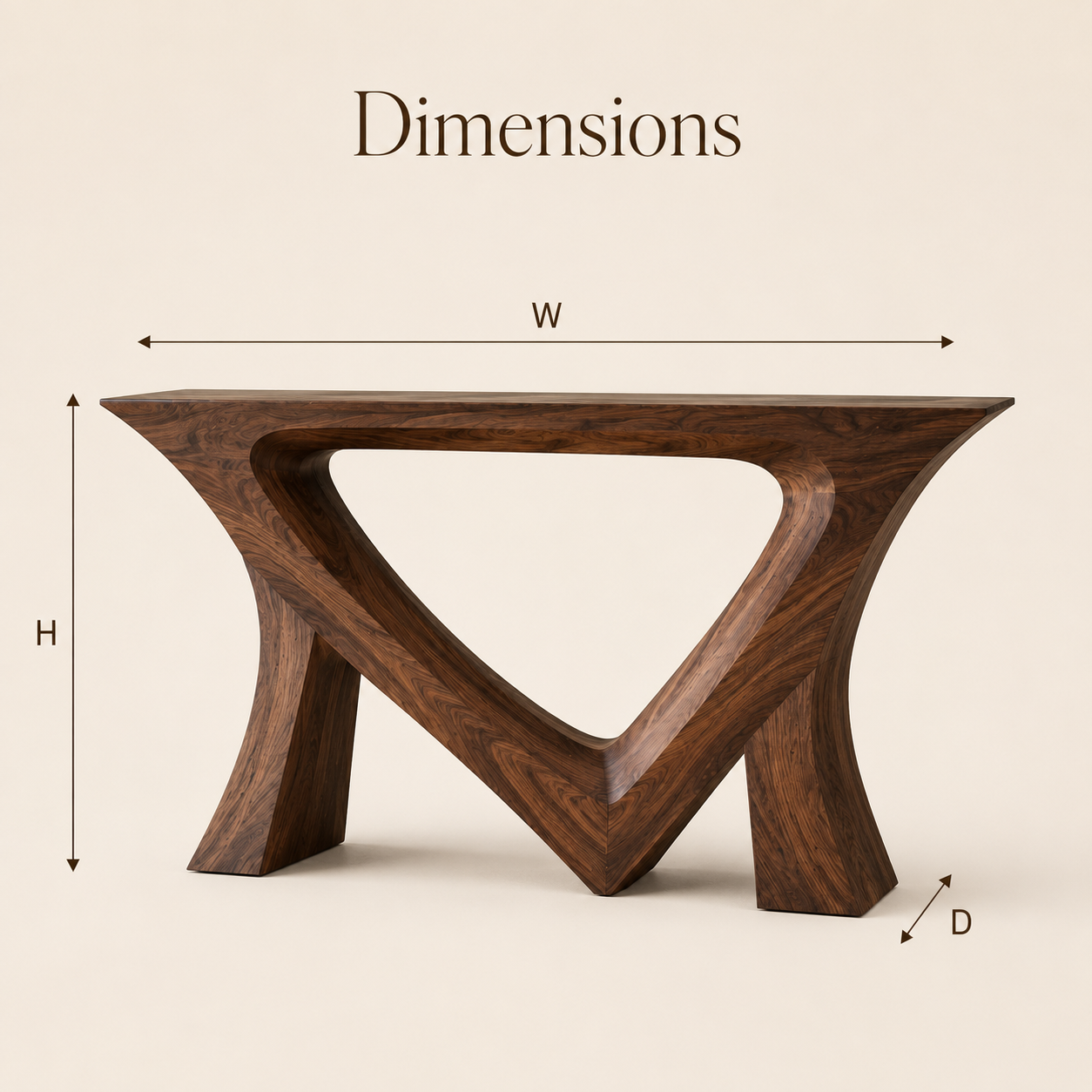 Soren Rounded Wood Console Table - Design 428 - product image 10