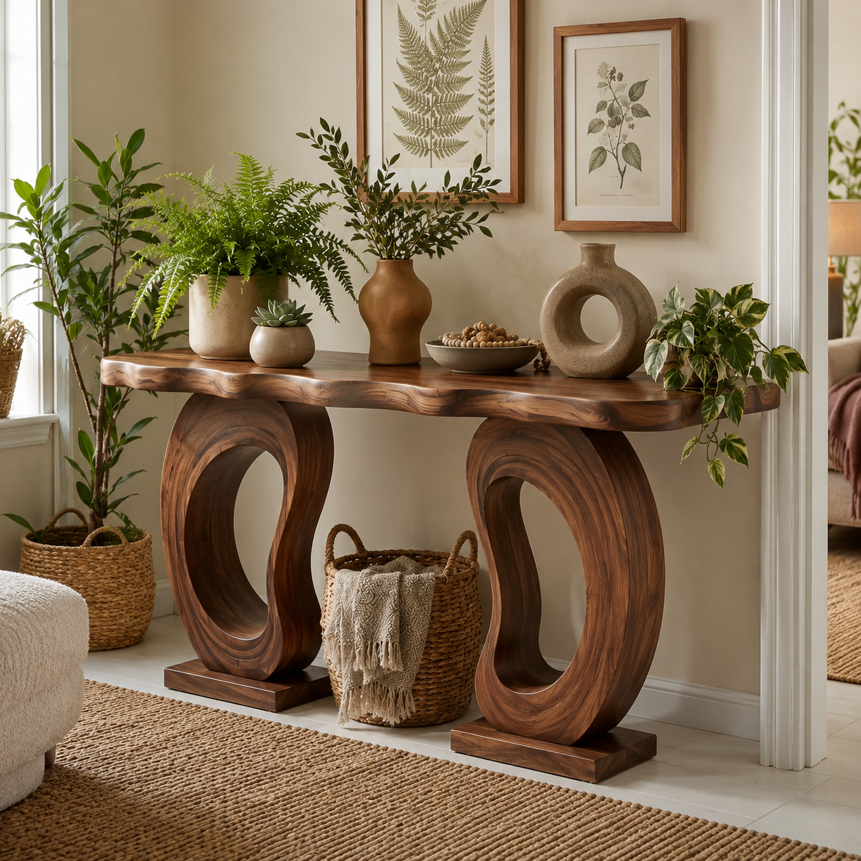 Liora Warm Walnut Console Table - Design 432 - main view