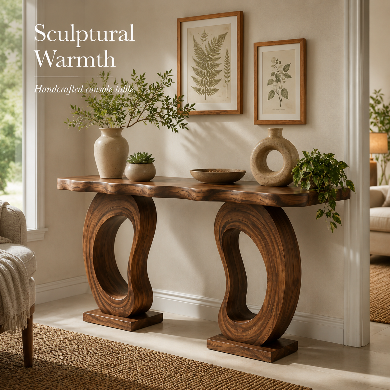 Liora Warm Walnut Console Table - Design 432 - product image 02
