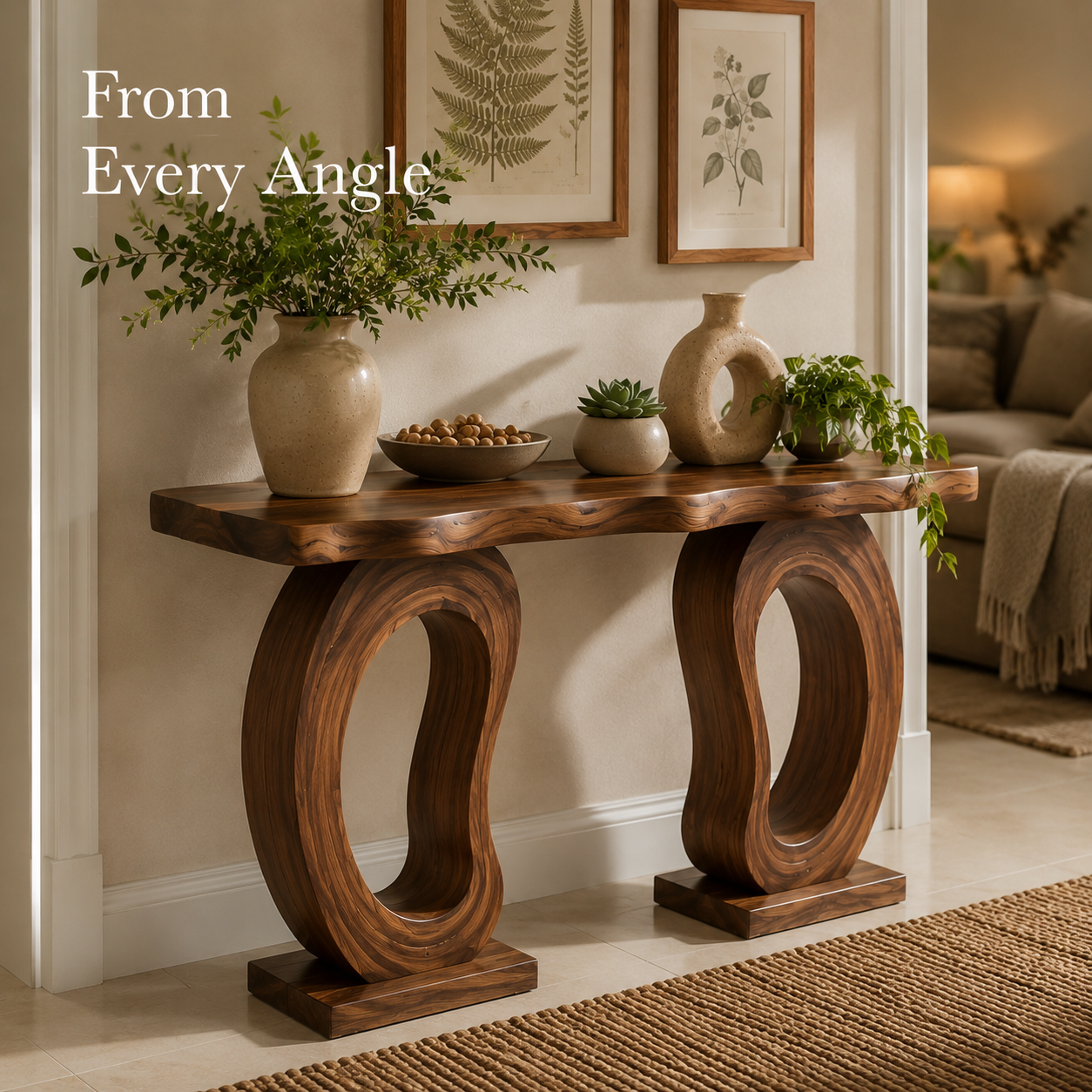 Liora Warm Walnut Console Table - Design 432 - product image 03