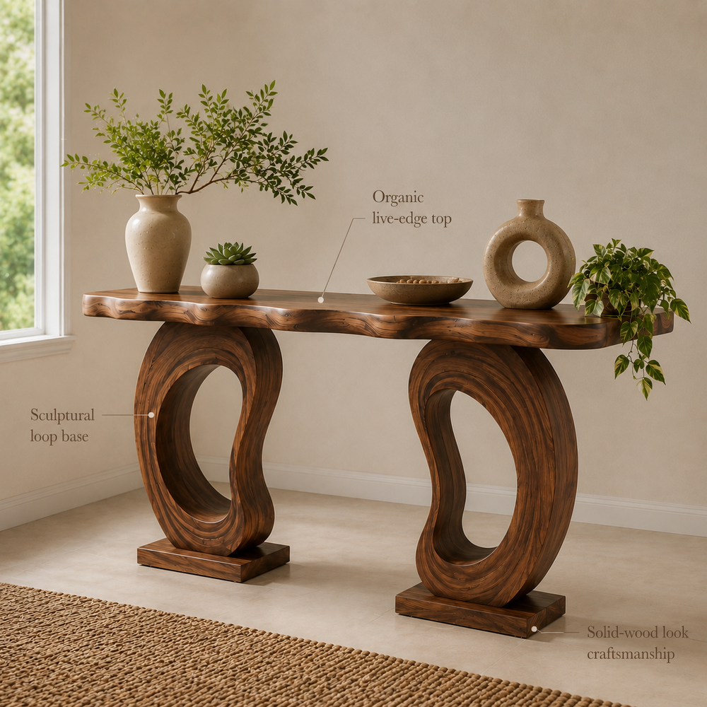 Liora Warm Walnut Console Table - Design 432 - product image 06