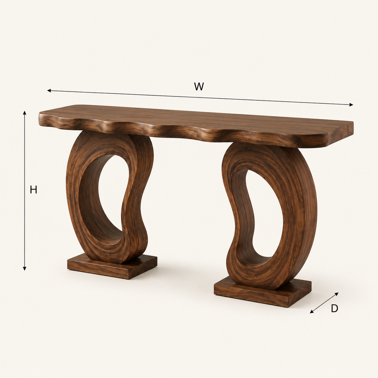 Liora Warm Walnut Console Table - Design 432 - product image 07
