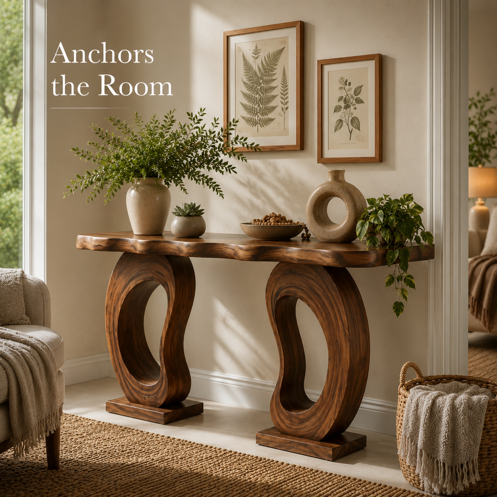 Liora Warm Walnut Console Table - Design 432 - product image 11