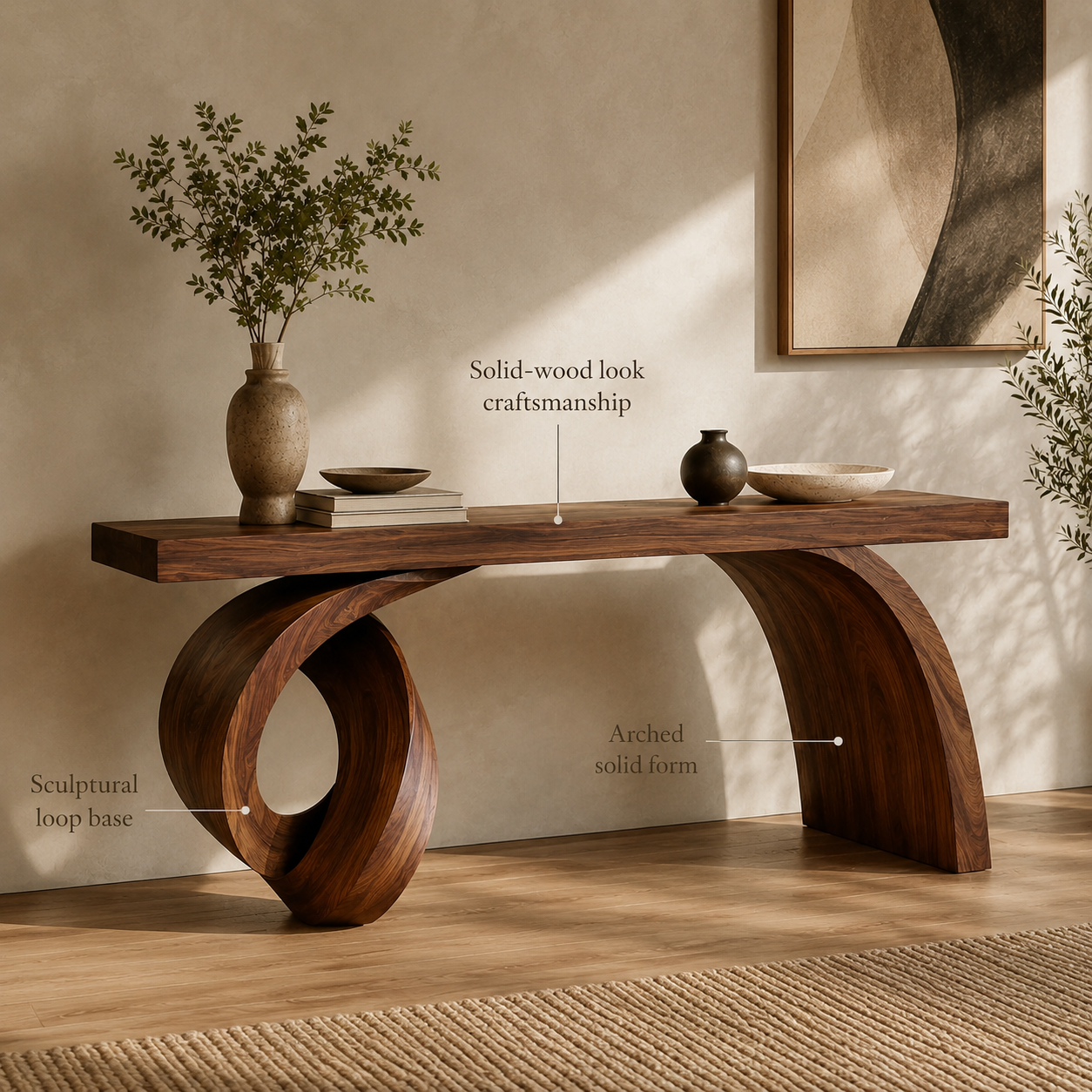 Rowan Hollow Form Console Table - Design 433 - product image 08