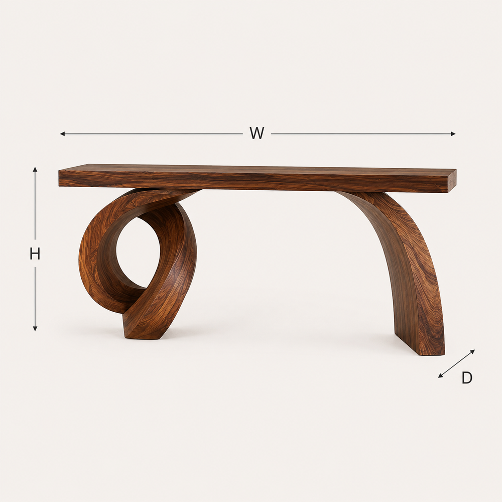 Rowan Hollow Form Console Table - Design 433 - product image 10