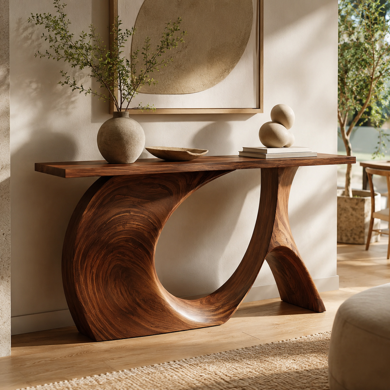Brielle Sculpted Hall Console Table - Design 434 - main view
