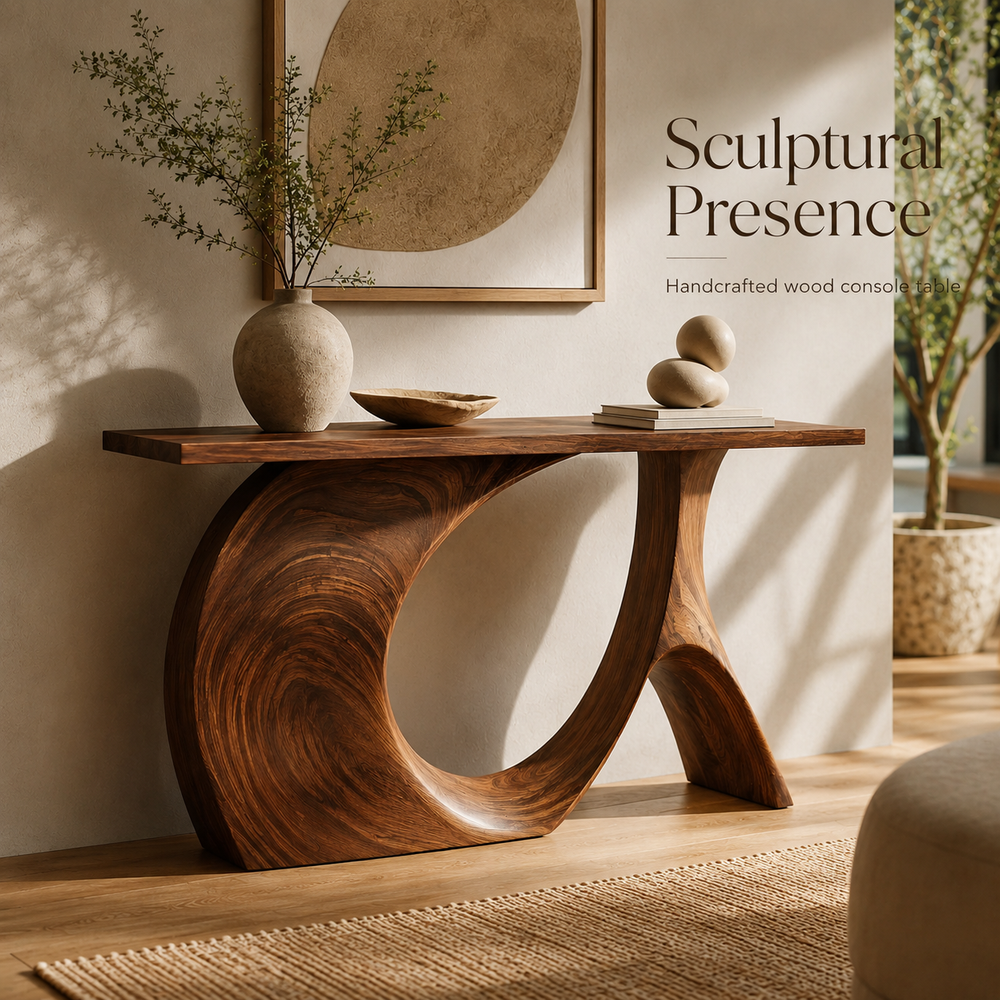 Brielle Sculpted Hall Console Table - Design 434 - product image 02