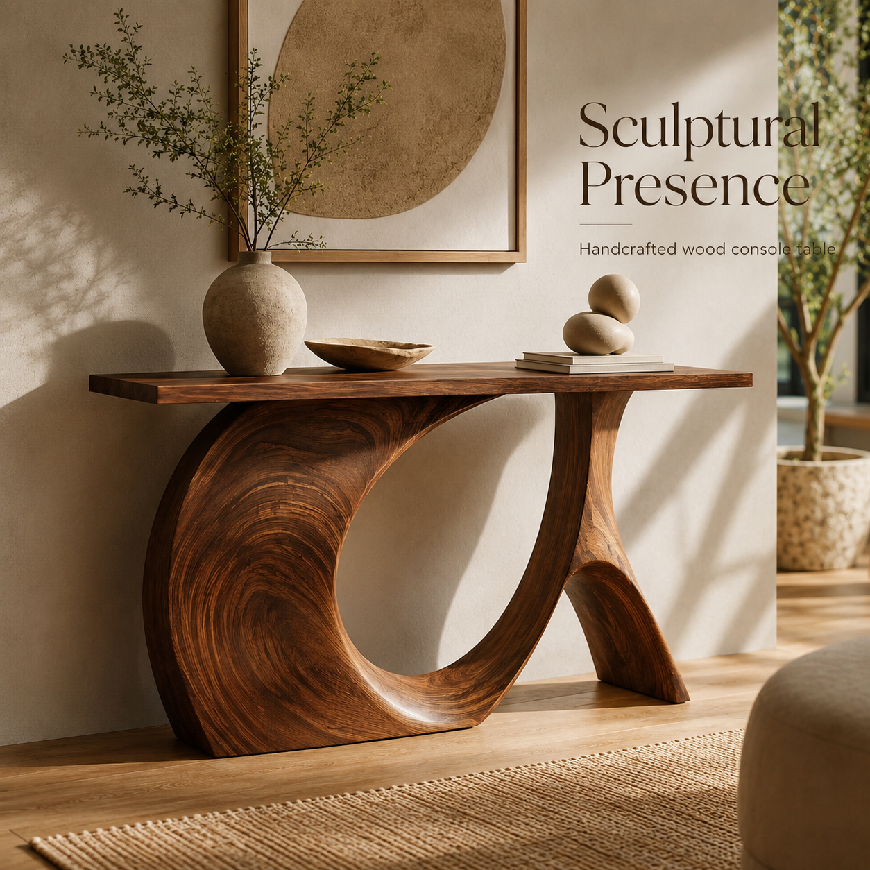 Brielle Sculpted Hall Console Table - Design 434 - product image 02
