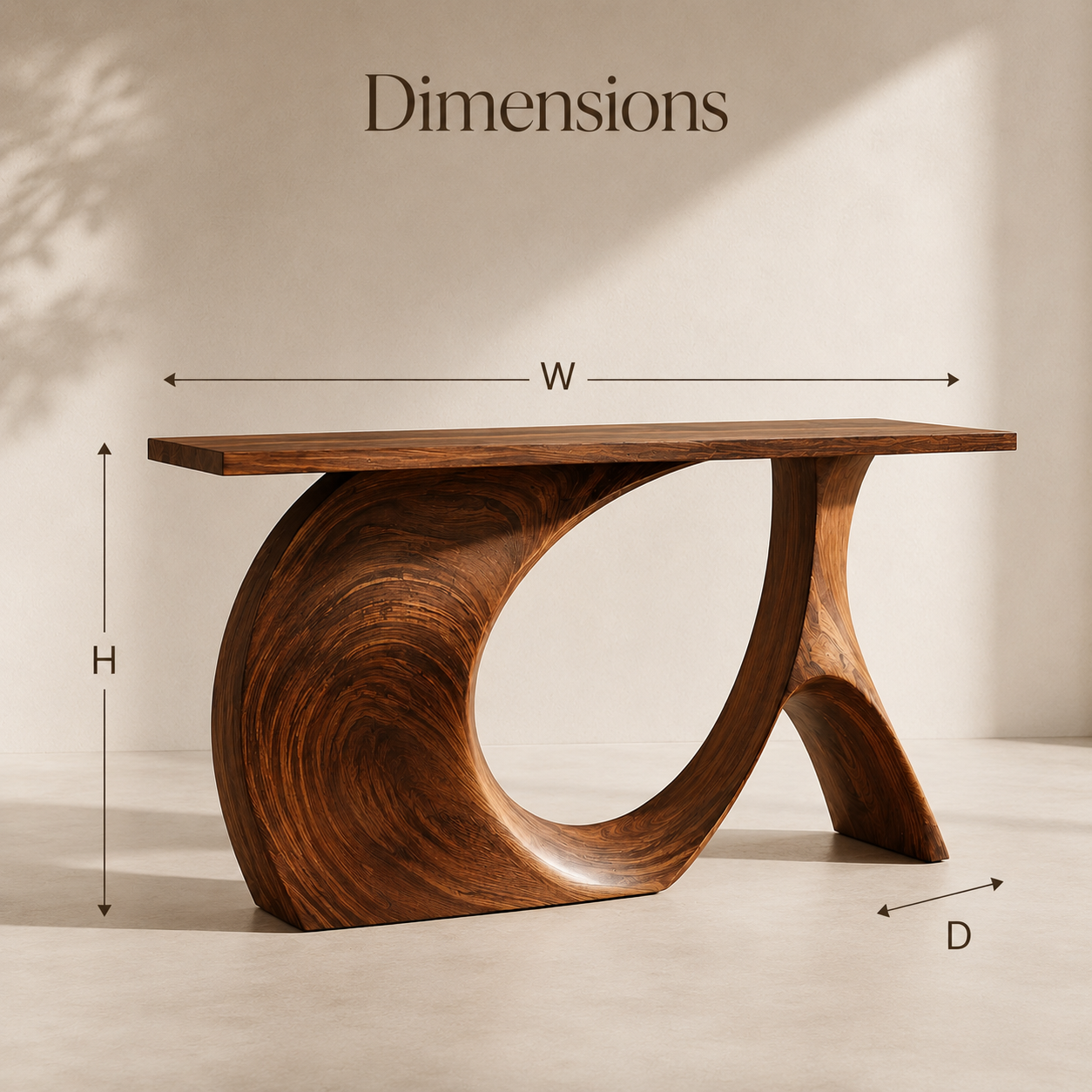 Brielle Sculpted Hall Console Table - Design 434 - product image 08