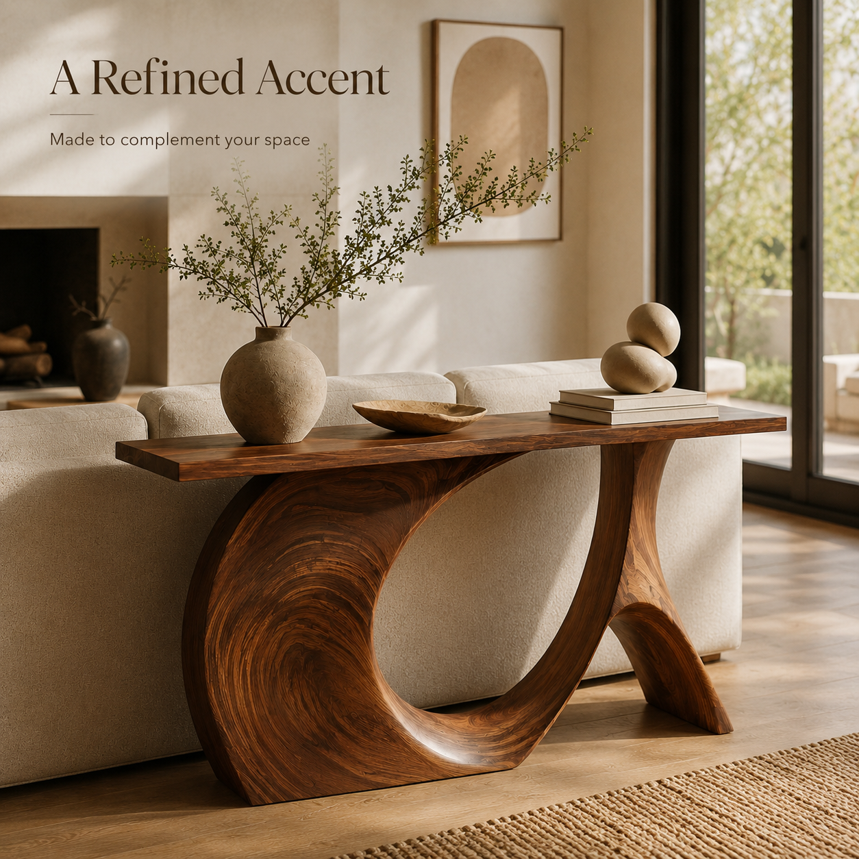 Brielle Sculpted Hall Console Table - Design 434 - product image 10