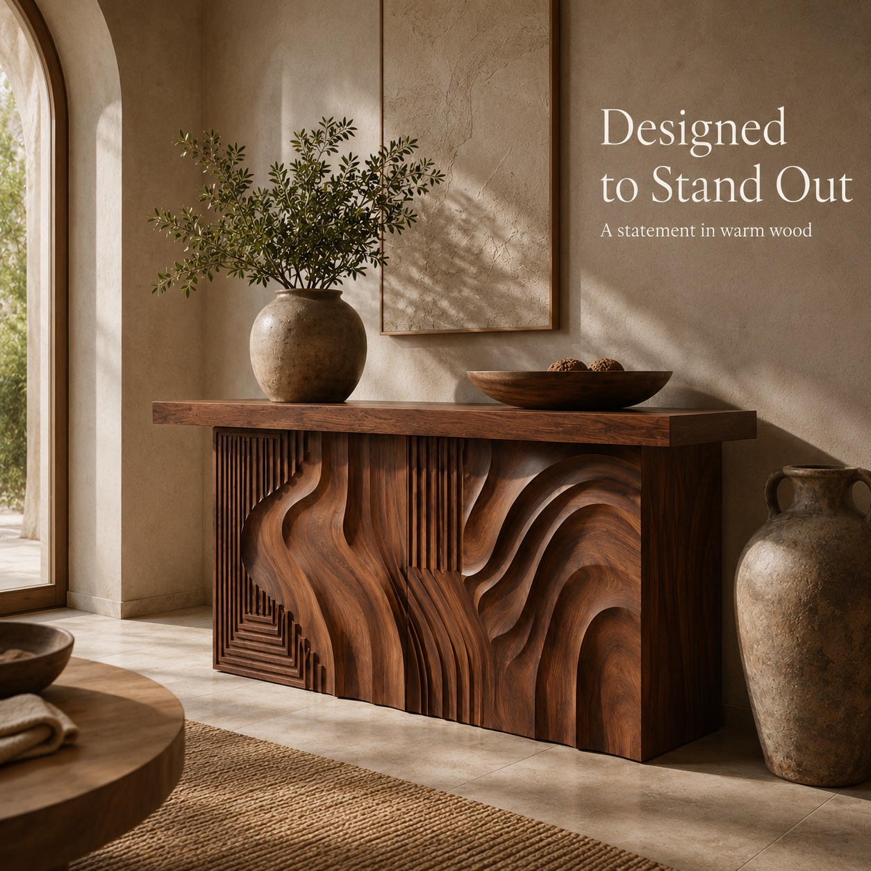 Orin Organic Modern Console Table - Design 435 - product image 03