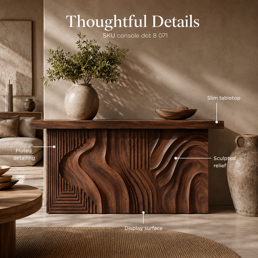Orin Organic Modern Console Table - Design 435 - product image 09