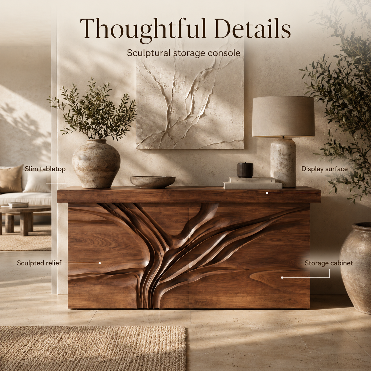 Selene Rounded Foyer Console Table - Design 436 - product image 07