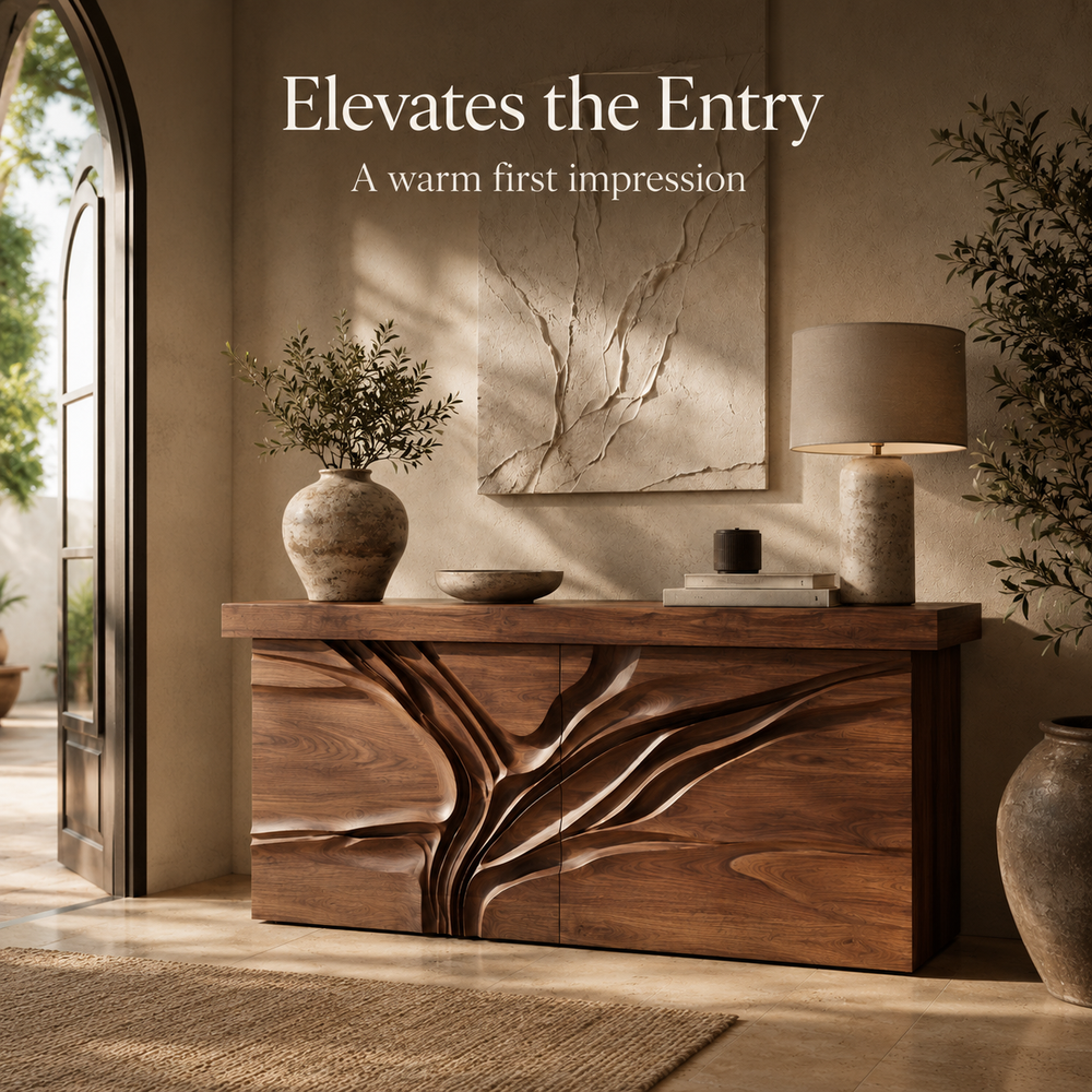 Selene Rounded Foyer Console Table - Design 436 - product image 09