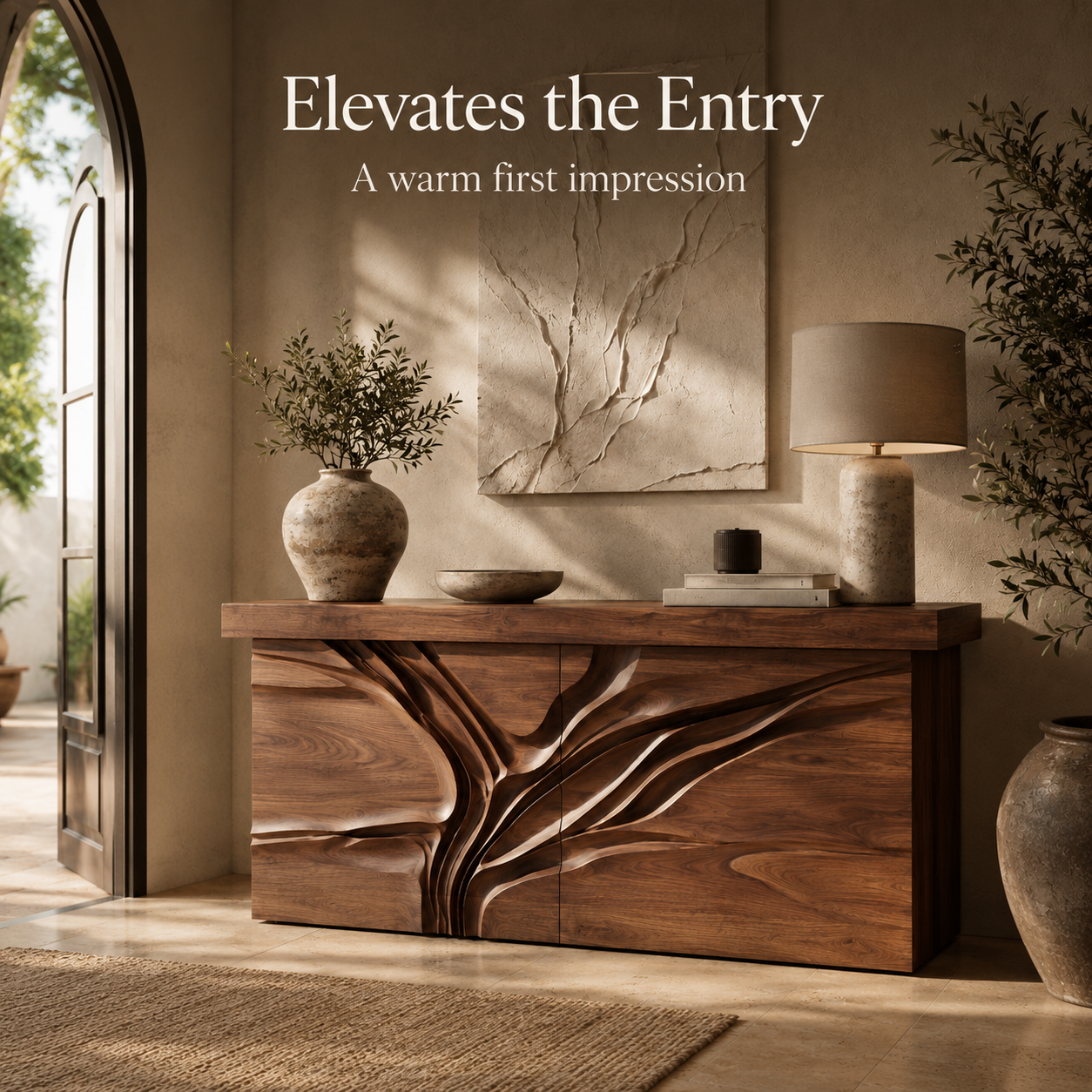 Selene Rounded Foyer Console Table - Design 436 - product image 09