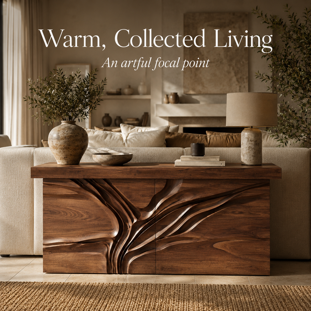 Selene Rounded Foyer Console Table - Design 436 - product image 10