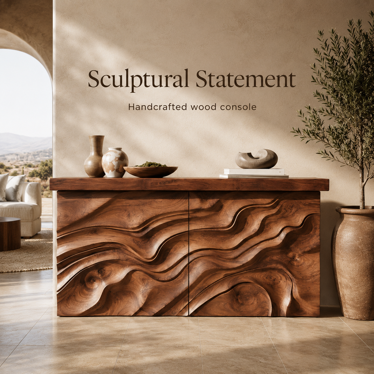 Mira Flow Wood Console Table - Design 438 - product image 02