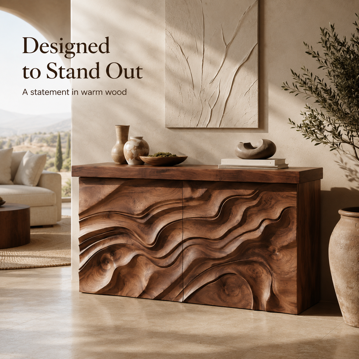 Mira Flow Wood Console Table - Design 438 - product image 03
