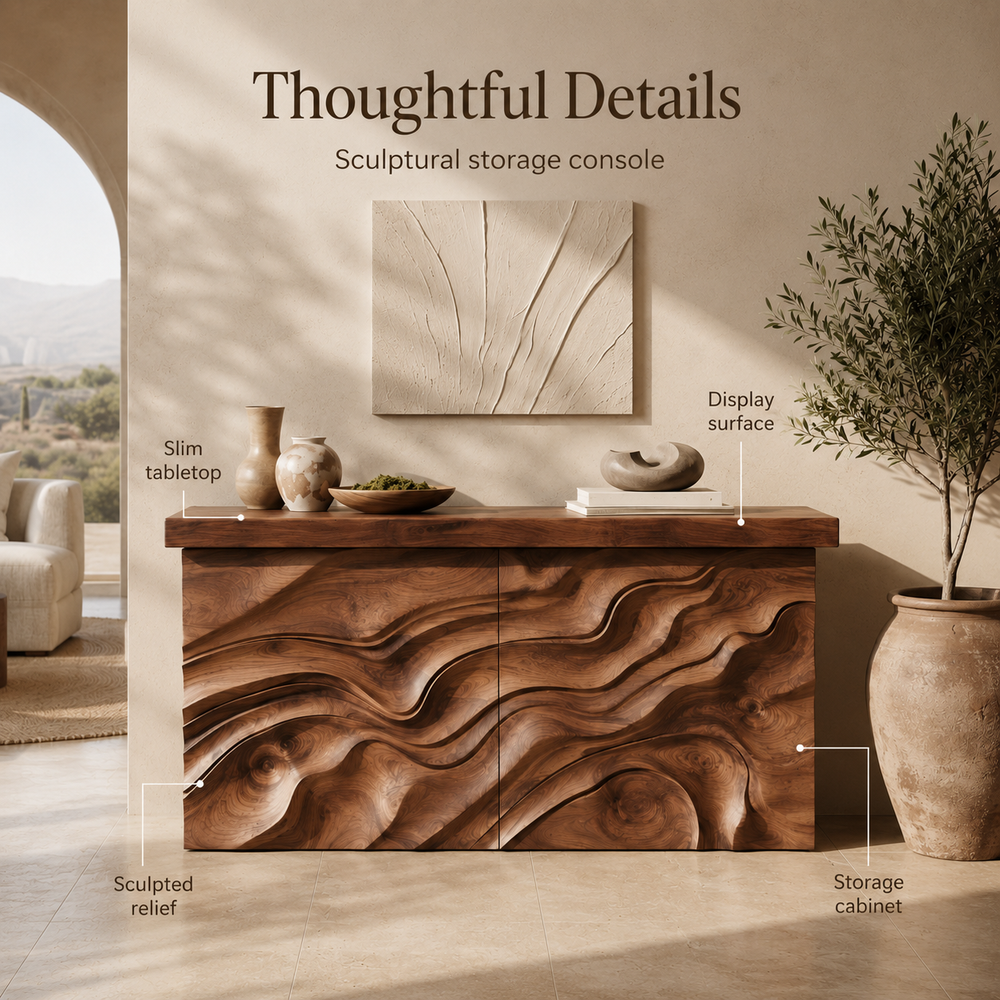 Mira Flow Wood Console Table - Design 438 - product image 08