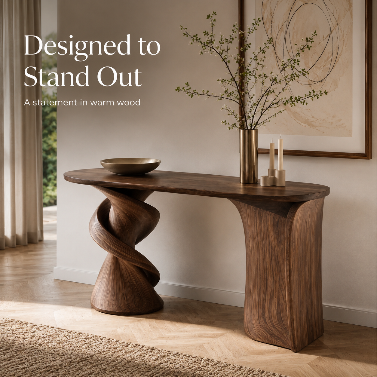 Talia Soft Edge Console Table - Design 439 - product image 03