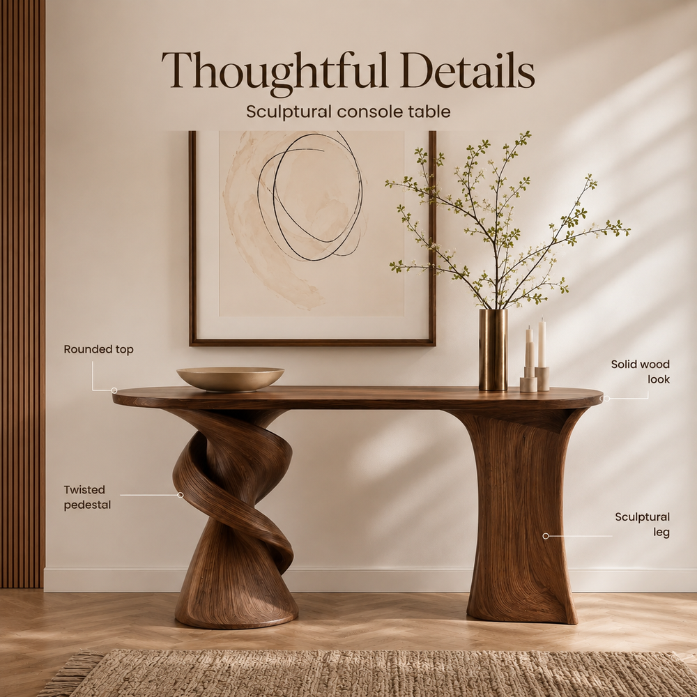 Talia Soft Edge Console Table - Design 439 - product image 08