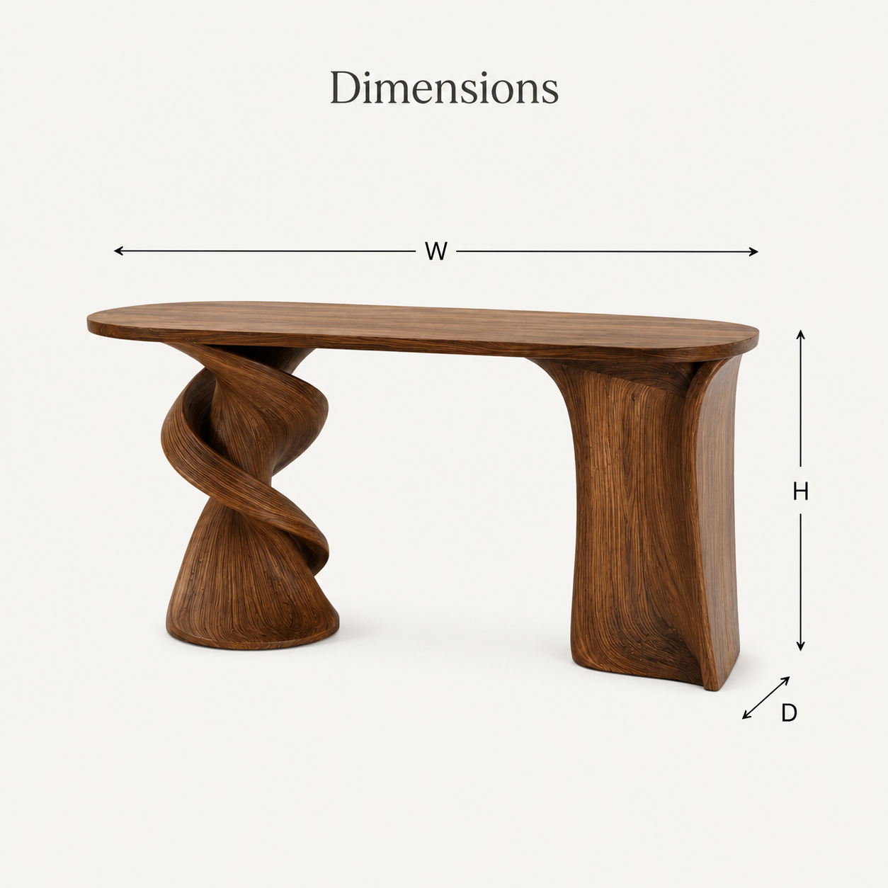 Talia Soft Edge Console Table - Design 439 - product image 11