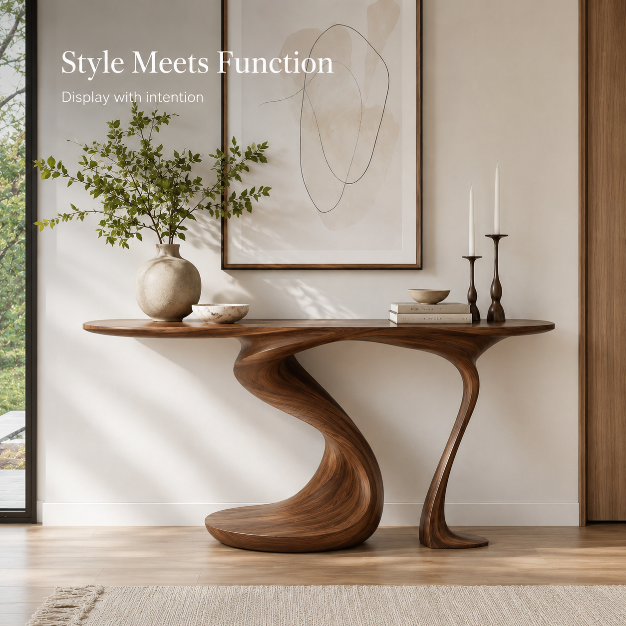 Vale Sculptural Entry Console Table - Design 440 - product image 07